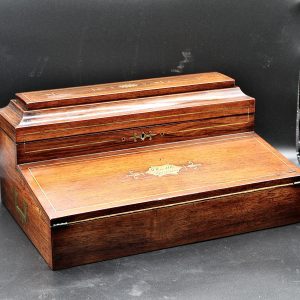 Monogrammed Regency Travel Desk