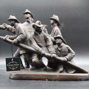 Firefighter Memorial Sculpture - Chalk ware