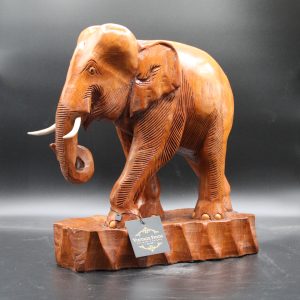 Hand Carved Elephant - Made in Uganda