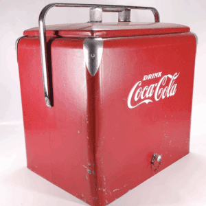 Vintage Coca Cola Cooler with Original Box